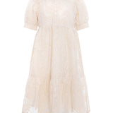 Pernille Ivory Embroidered Big Flowers Coralie Dress