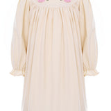 Pernille Cream Cord Rose Detail Juliette Dress
