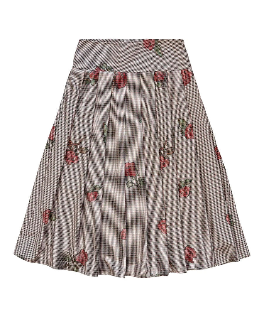 Alitsa Houndstooth Skirt
