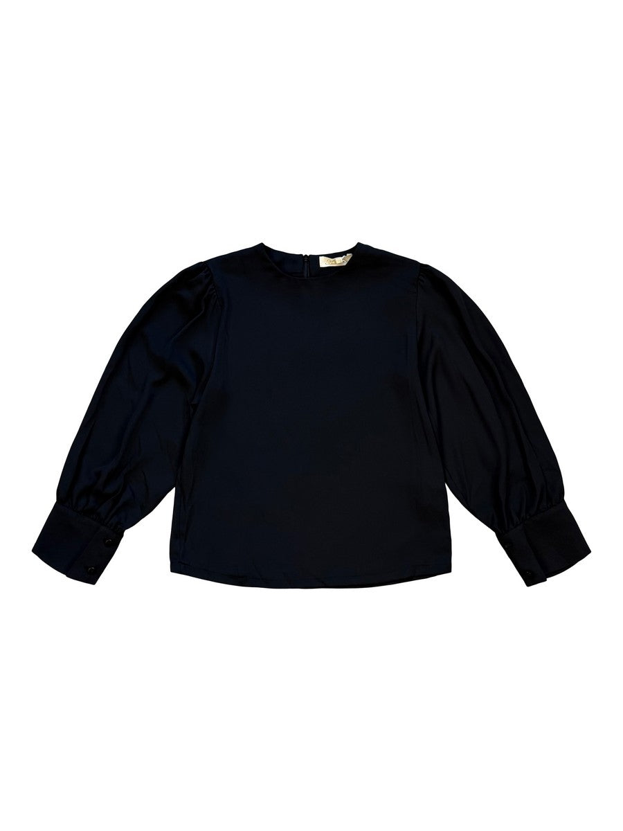 Alitsa Black Crepe Top