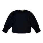 Alitsa Black Crepe Top
