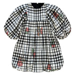 Alitsa White/Black Plaid Dress