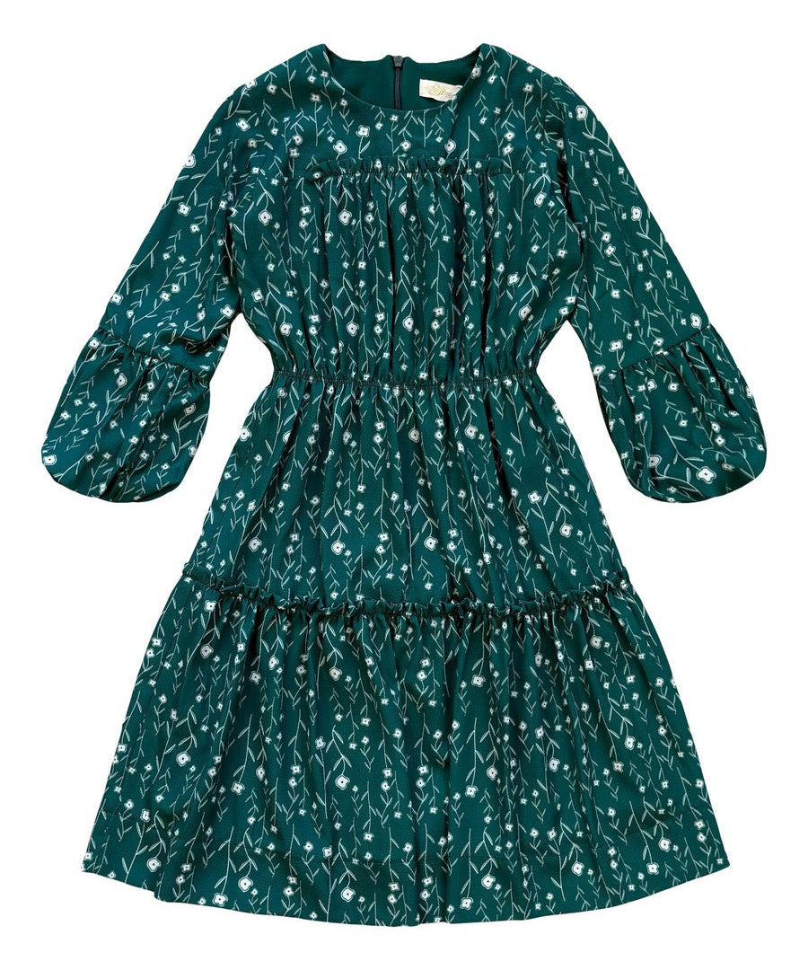 Alitsa Green Floral Dress
