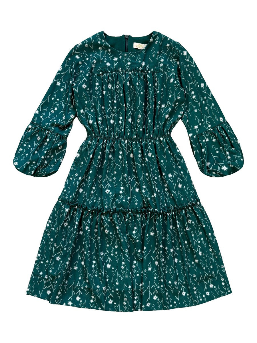 Alitsa Green Floral Dress