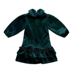 Alitsa Forest Green Velvet Dress