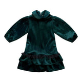 Alitsa Forest Green Velvet Dress