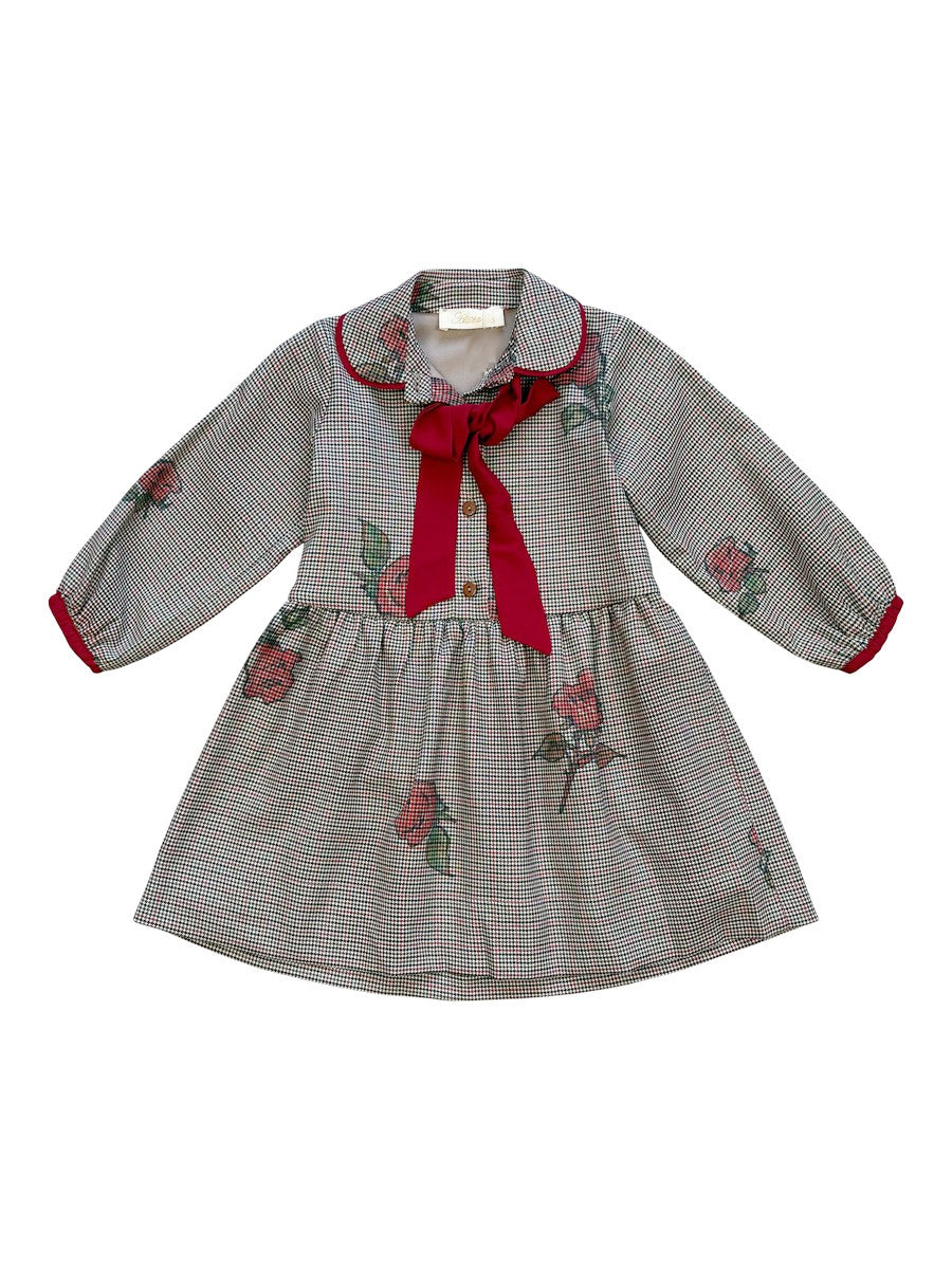 Alitsa Houndstooth Flower Dress