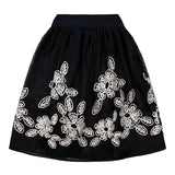 Alitsa Black Mesh Skirt
