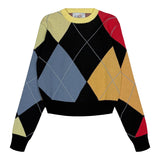 Hev Green Argyle Sweater