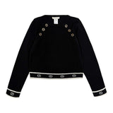 Twinset Black/White Logo Sweater