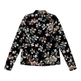 Hev Black Floral Turtleneck