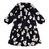 Oh Girl Black Floral Tiered Dress