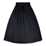 Hev Black Belt Tie Pleated Skirt