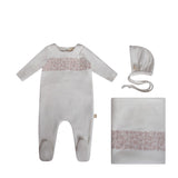 Citrine White/Pink Embroidered Take Me Home Set