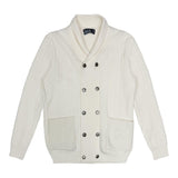 Belati Ivory Double Breasted Cardigan