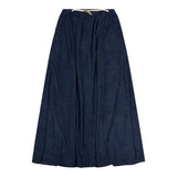 Hev Navy Paneled Cord Skirt
