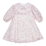 Alitsa Pink Floral Peter Pan Collar Dress