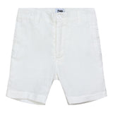 Noma White Solid Shorts