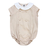 Noma Sand Covered Buttons Romper