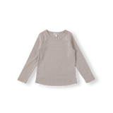 BeneBene Grayish Pink Ribbed Basic T-Shirt
