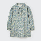 My Little Cozmo Ecru Floral Fine Cord India Dress