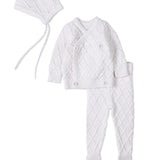 Minimoi White Simply Sweet Knit Set