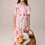 Pernille Red Flowers Iris Dress