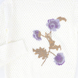 Valentina Ivory Pointelle Flower Embroidered Sweater