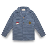 Birinit Petit Indigo Gingham Embroidered Shirt