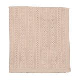 Bee & Dee Champagne Pink Intricate Blanket
