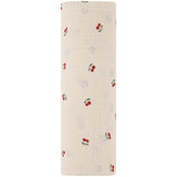 Ely's & Co Red Cherry Muslin Swaddle