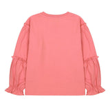 Jelly Mallow Coral Pink Eggflower Frill T-Shirt