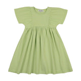 Kin Kin Green Stripes Short Sleeve Dress