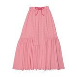 Kin Kin Hot Pink Stripes Midi Skirt