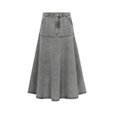 Parni Grey Denim Teen Skirt