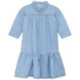 Kix Denim Neon Snaps Dress