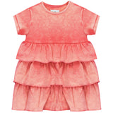 Kix Washed Orange Layered Dress