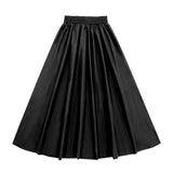 Little Parni Black Taffeta Maxi Skirt