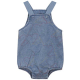 Kix Denim Embroidered Romper