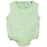Kix Washed Mint Pocket Detail Romper