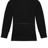 Parni Black Pocket Sweatshirt