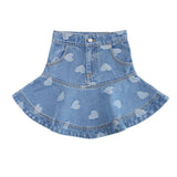Parni Heart Denim Skirt