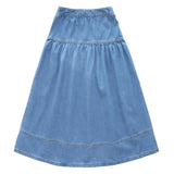 Parni Blue Denim Maxi Skirt