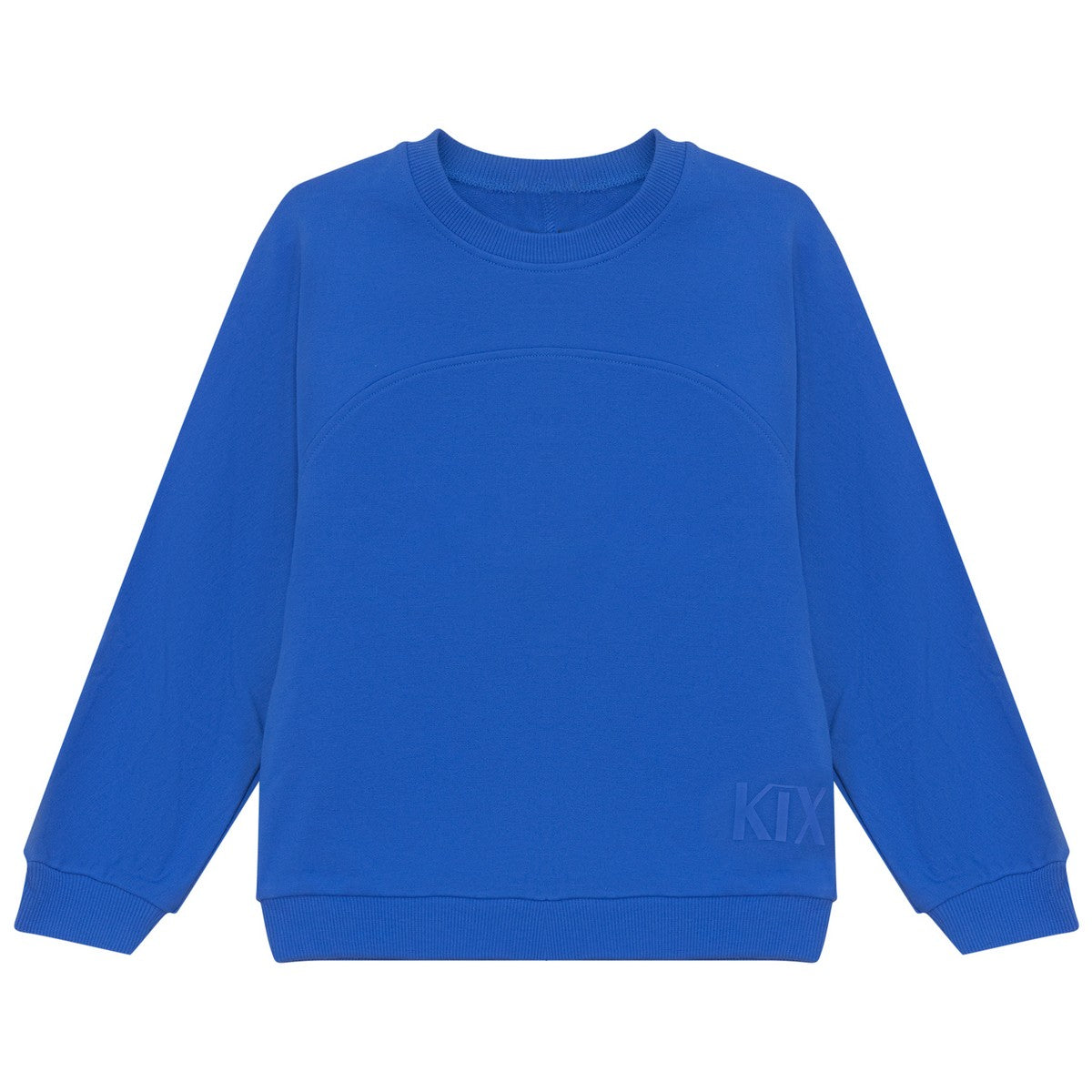 Kix Blue Round Yoke Top