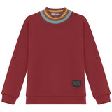 Kix Brick Stripe Detail Scuba Sweatshirt