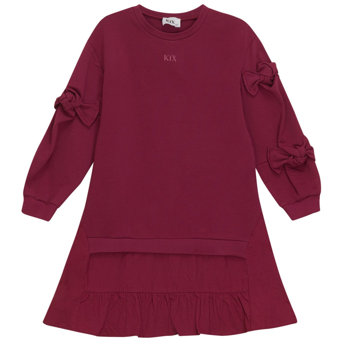 Kix Plumberry Bows Sweat Dress