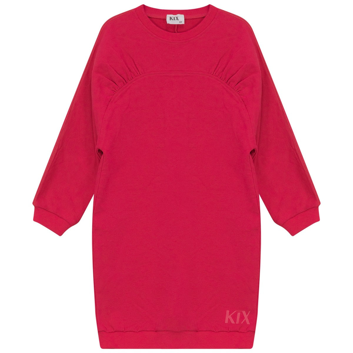 Kix Fuchsia Round Yoke Dress