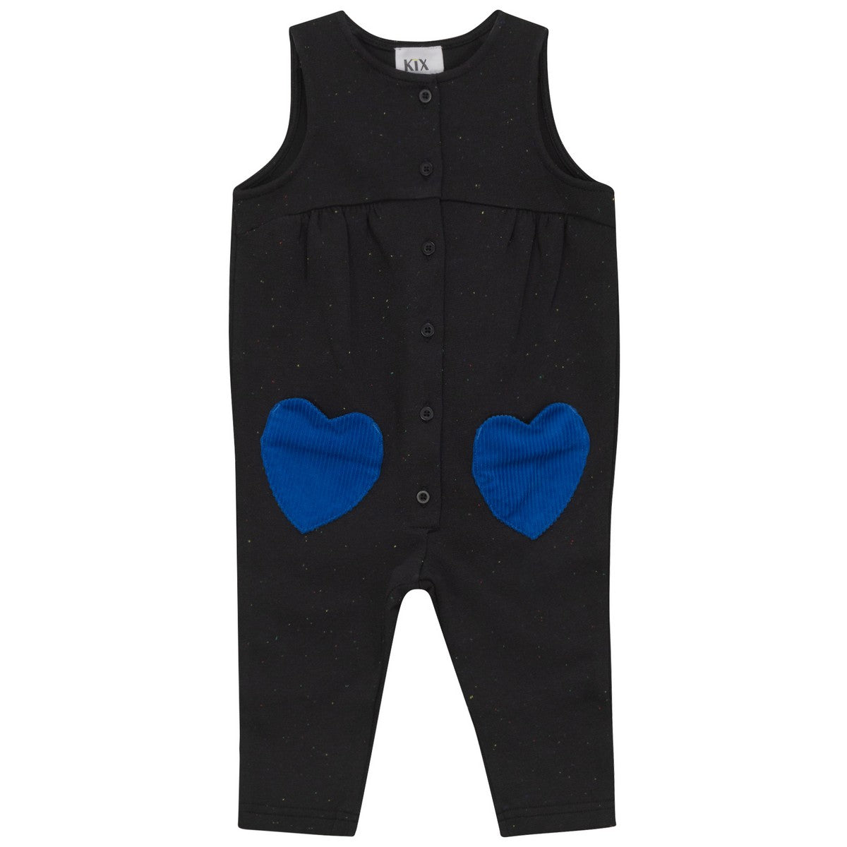 Kix Black Heart Pocket Romper