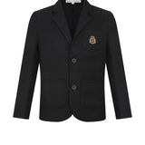 Parni Black Woven Blazer