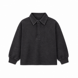 Parni Grey Denim Collar Polo